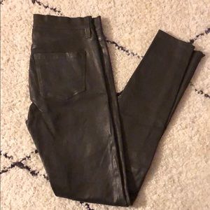 JBRAND lambskin leather pants